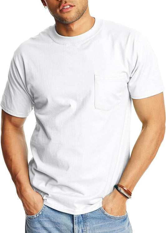 Men's Heavyweight Pocket T-Shirt White